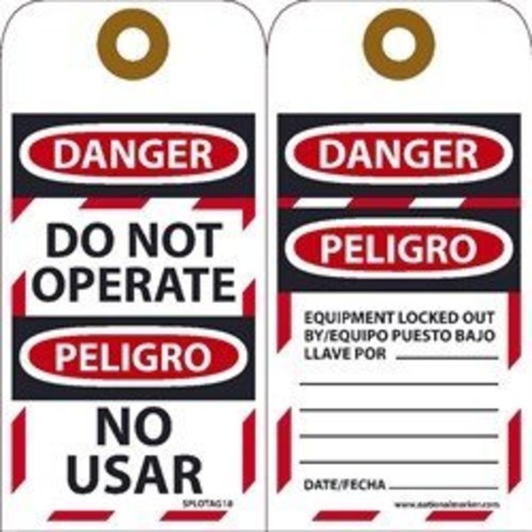 Nmc TAGS, DANGER, DO NOT OPERATE,  SPLOTAG18